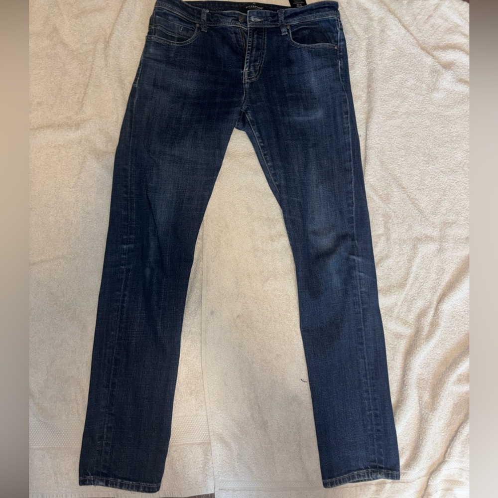 Liverpool Men's Dark Blue Straight Jeans